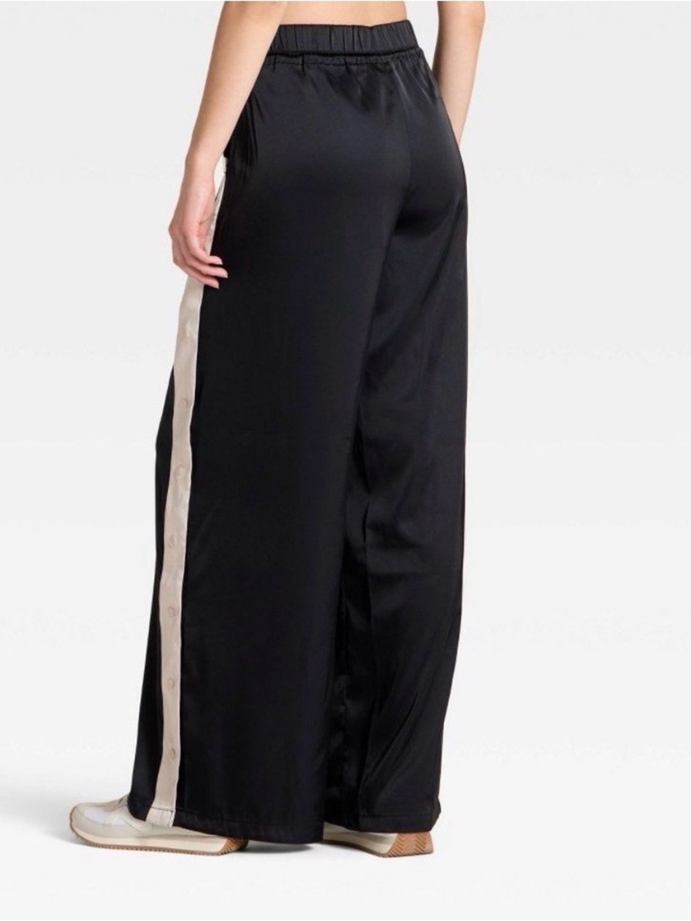 NWT JOY LAB PULL AWAY SATIN TRACK PANTS SIZE MEDIUM - Picture 3 of 11